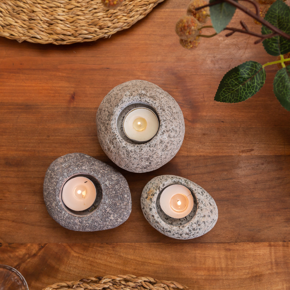 Vela Piedra Esfera